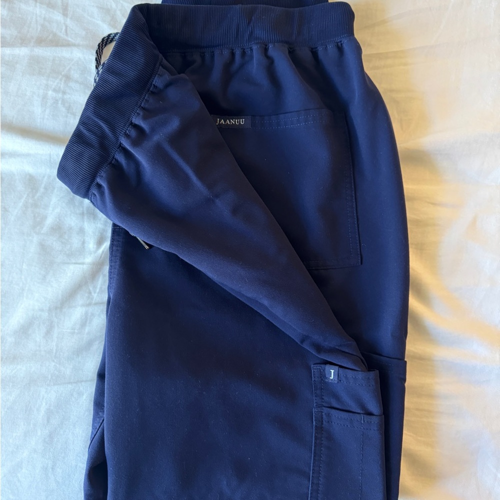 Jaanuu Men’s Mesh Pocket Jogger Scrub Pants - Size L - Picture 8 of 8